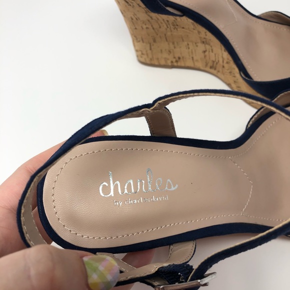 NWT Charles By Charles David Lambert Cork Wedges - Picture 8 of 9
